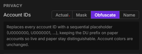 Account IDs: Obfuscate